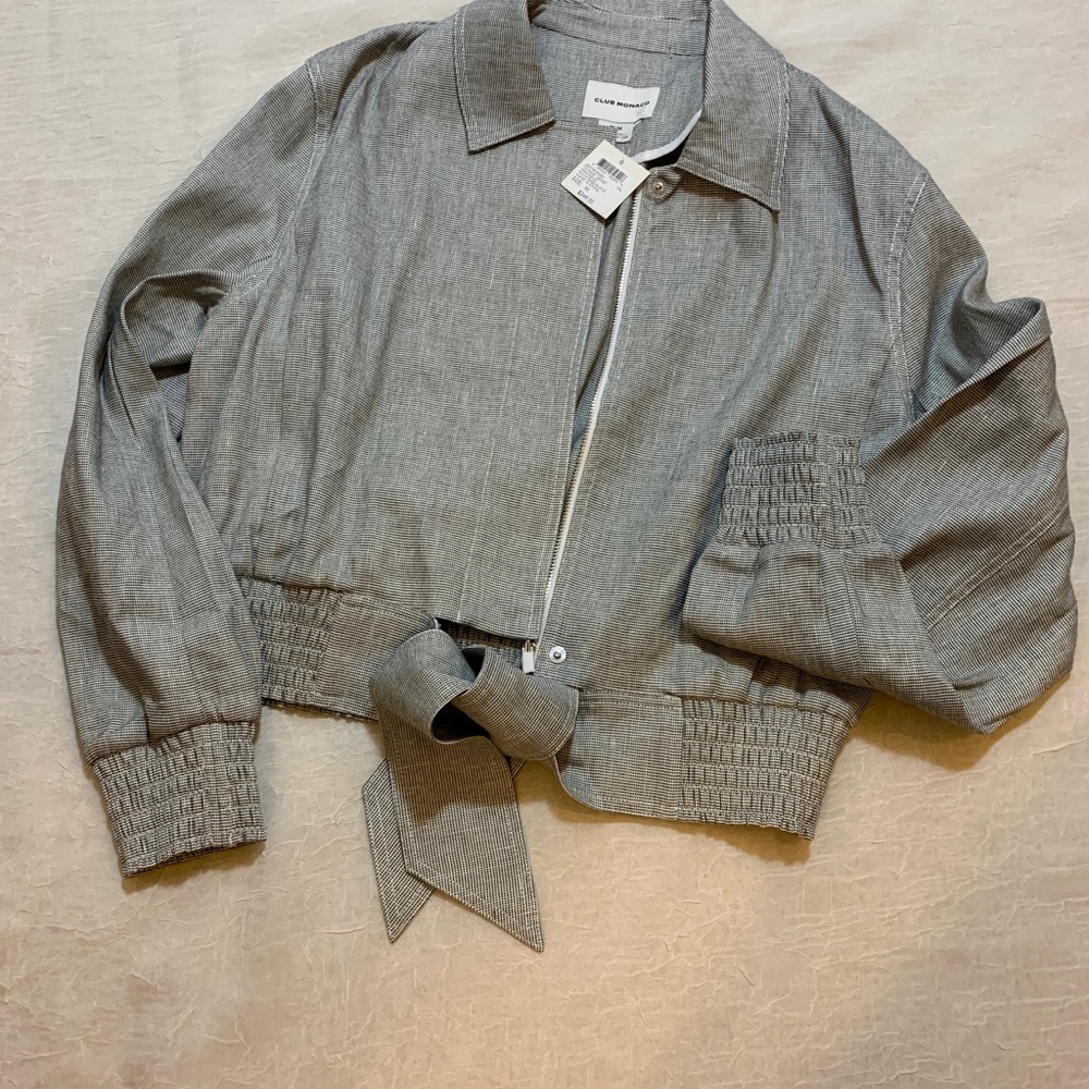 Club Monaco tie-waist jacket.